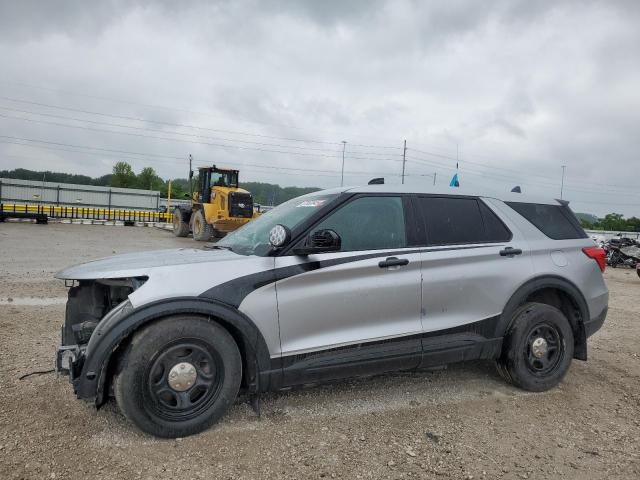 1FM5K8AB0MGC00965 - 2021 FORD EXPLORER POLICE INTERCEPTOR 银色 照片 1