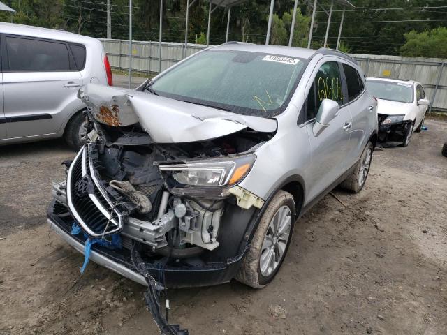 KL4CJASB0HB025568 - 2017 BUICK ENCORE PREFERRED SILVER photo 2