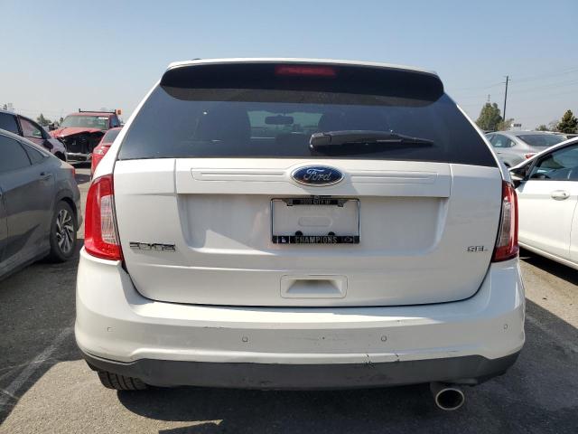 2FMDK3JC4EBA95511 - 2014 FORD EDGE SEL WHITE photo 6