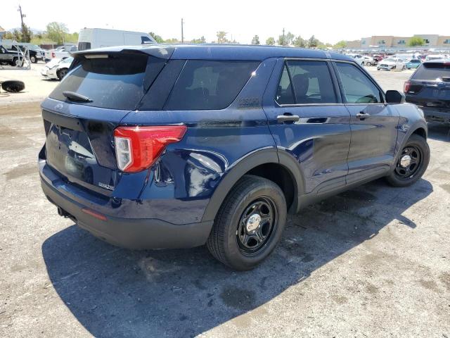 1FM5K8AB1MGA86992 - 2021 FORD EXPLORER POLICE INTERCEPTOR BLUE photo 3