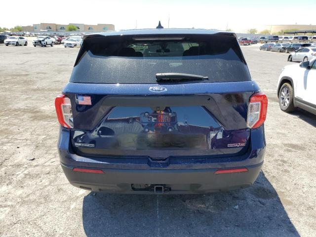 1FM5K8AB1MGA86992 - 2021 FORD EXPLORER POLICE INTERCEPTOR BLUE photo 6