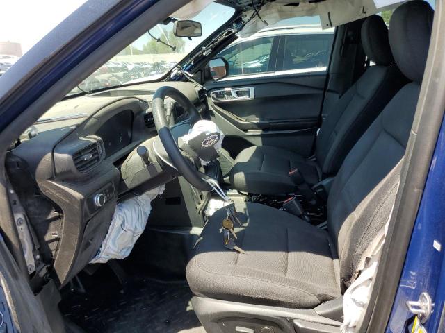 1FM5K8AB1MGA86992 - 2021 FORD EXPLORER POLICE INTERCEPTOR BLUE photo 7