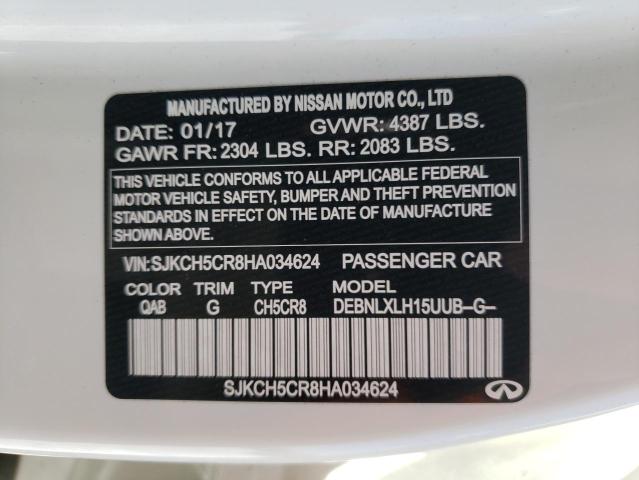 SJKCH5CR8HA034624 - 2017 INFINITI QX30 BASE 白色 照片 14