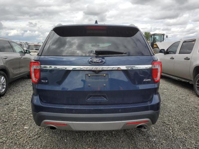 1FM5K8D86GGB73243 - 2016 FORD EXPLORER XLT BLUE photo 6