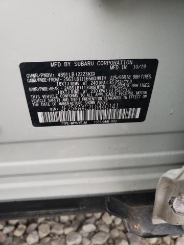 JF2SKAXC2LH440141 - 2020 SUBARU FORESTER TOURING 白色 照片 13