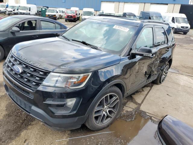 1FM5K8GT2GGA06765 - 2016 FORD EXPLORER SPORT BLACK photo 1