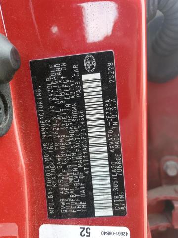 4T1T11AK3PU114668 - 2023 TOYOTA CAMRY SE NIGHT SHADE RED photo 12