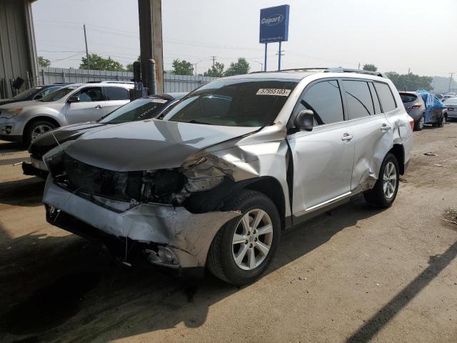 5TDBK3EH3CS165612 - 2012 TOYOTA HIGHLANDER BASE SILVER photo 1