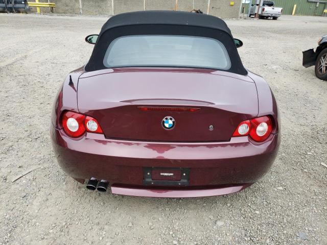 4USBT33535LS57887 - 2005 BMW Z4 2.5 BURGUNDY photo 6