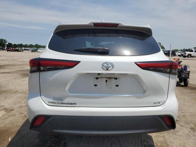 5TDGZRAH7NS545386 - 2022 TOYOTA HIGHLANDER XLE თეთრი ფოტო 6