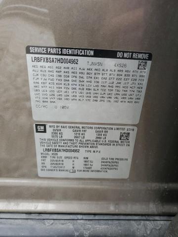 LRBFXBSA7HD004962 - 2017 BUICK ENVISION ESSENCE Gri fotoğraf 13