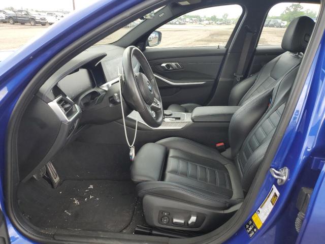 WBA5R7C5XKAE82856 - 2019 BMW 330XI Կապույտ լուսանկար 7