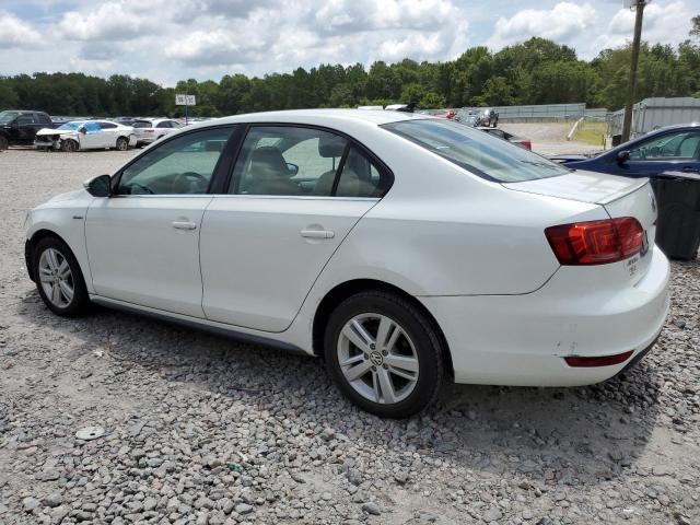 3VW637AJ5DM252649 - 2013 VOLKSWAGEN JETTA HYBRID WHITE photo 2