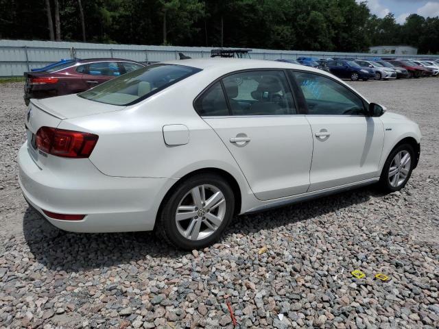 3VW637AJ5DM252649 - 2013 VOLKSWAGEN JETTA HYBRID WHITE photo 3