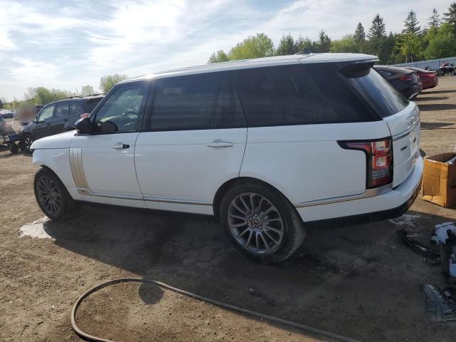 SALGV3EF1GA285495 - 2016 LAND ROVER RANGE ROVE AUTOBIOGRAPHY WHITE photo 2