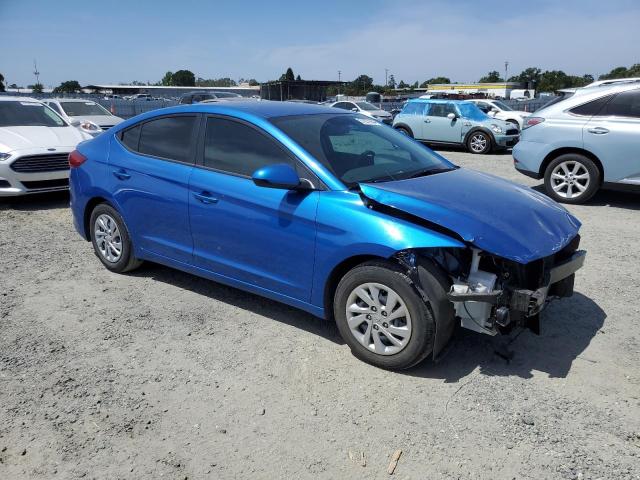 KMHD74LF7HU332540 - 2017 HYUNDAI ELANTRA SE BLUE photo 4