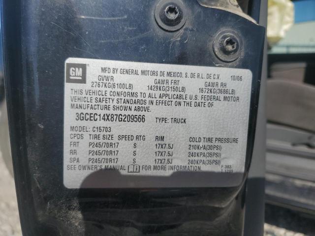 3GCEC14X87G209566 - 2007 CHEVROLET SILVERADO C1500 CLASSIC Qara foto 12