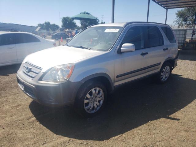 JHLRD68856C014818 - 2006 HONDA CR-V EX SILVER photo 1