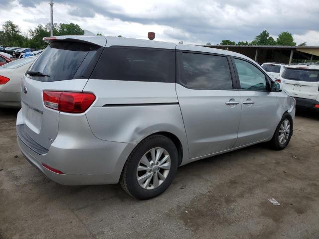 KNDMB5C14H6230436 - 2017 KIA SEDONA LX SILVER photo 3