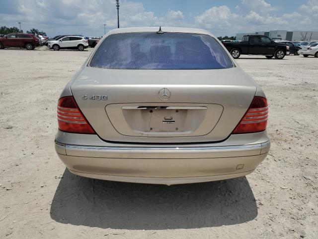 WDBNG70J04A421220 - 2004 MERCEDES-BENZ S 430 GOLD photo 6