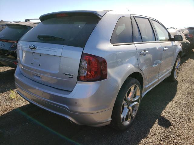 2FMDK4AK2CBA70181 - 2012 FORD EDGE SPORT SILVER photo 3