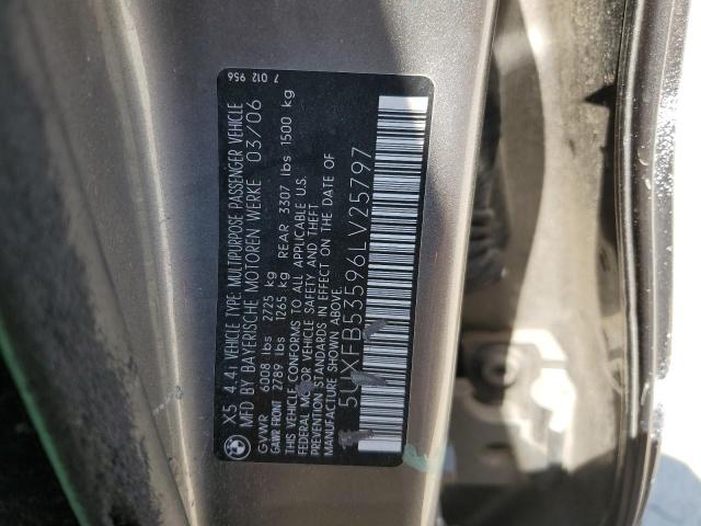 5UXFB53596LV25797 - 2006 BMW X5 4.4I TWO TONE photo 13