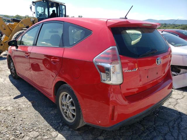 JTDZN3EU6FJ030189 - 2015 TOYOTA PRIUS V RED photo 3