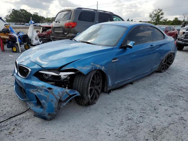 WBS1J5C53JVD36649 - 2018 BMW M2 BLUE photo 1