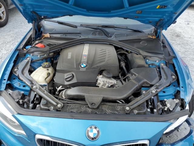WBS1J5C53JVD36649 - 2018 BMW M2 BLUE photo 11