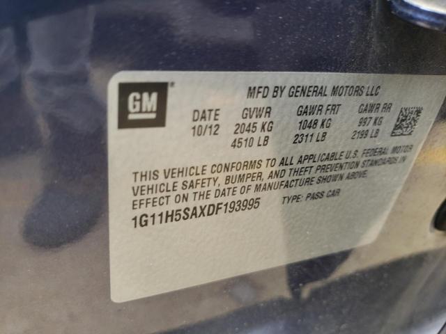 1G11H5SAXDF193995 - 2013 CHEVROLET MALIBU LTZ Mavi foto 12