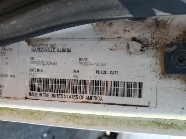 1HSDJSJR2CJ609393 - 2012 INTERNATIONAL PROSTAR WHITE photo 10