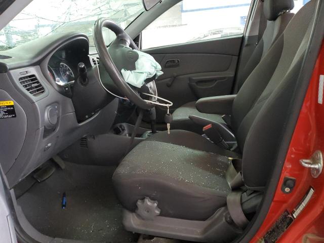 KNADE223496556969 - 2009 KIA RIO BASE RED photo 7