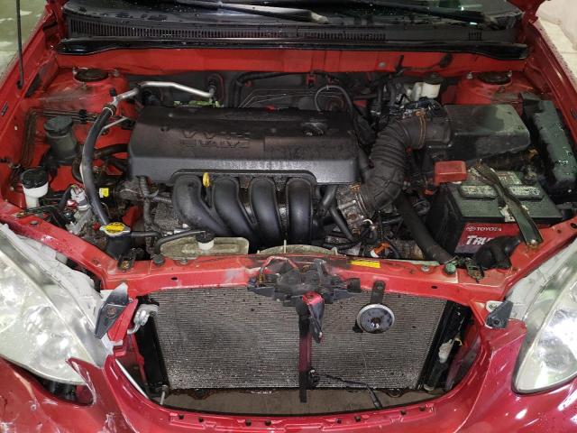 2T1BR30E86C642041 - 2006 TOYOTA COROLLA CE RED photo 11