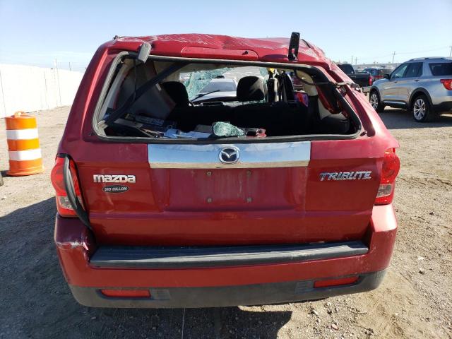 4F2CZ02Z38KM22956 - 2008 MAZDA TRIBUTE I RED photo 6