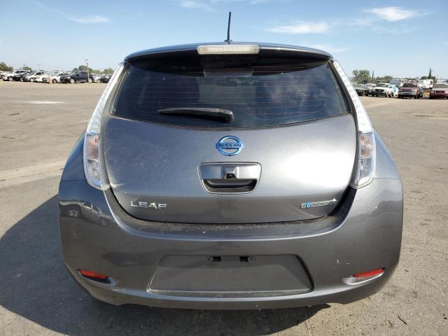 1N4AZ0CPXFC305330 - 2015 NISSAN LEAF S GRAY photo 6