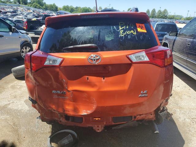 2T3BFREV3FW291422 - 2015 TOYOTA RAV4 LE ORANGE photo 6