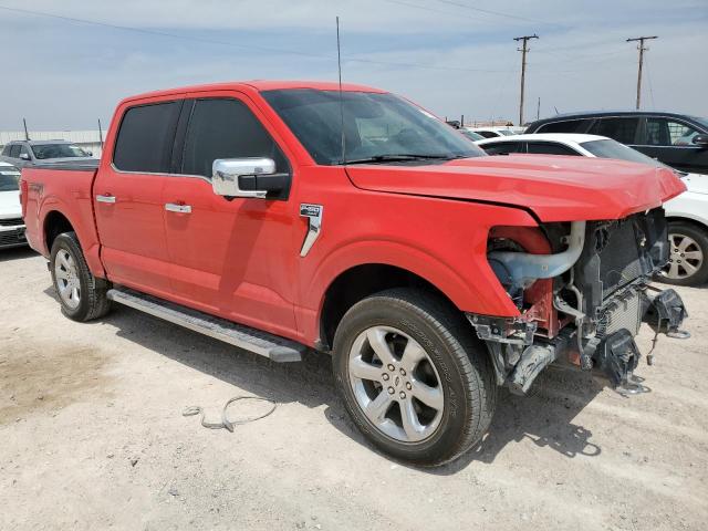 1FTFW1E82MKD73175 - 2021 FORD F150 SUPERCREW RED photo 4