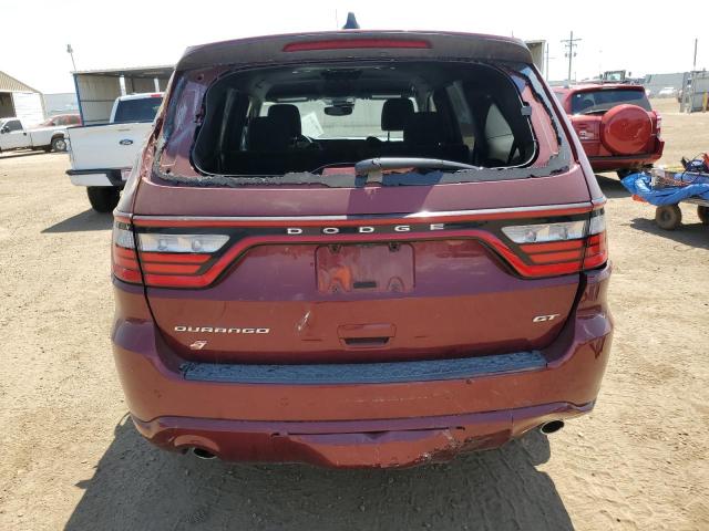 1C4RDJDG6PC553673 - 2023 DODGE DURANGO GT RED photo 6