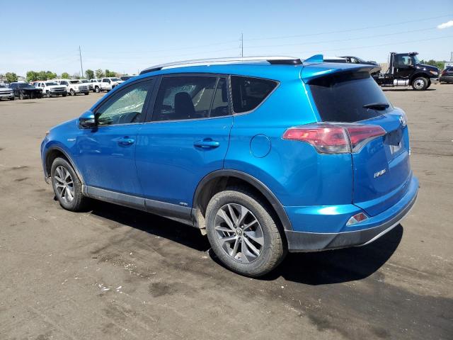 JTMRJREV8GD055893 - 2016 TOYOTA RAV4 HV XLE BLUE photo 2