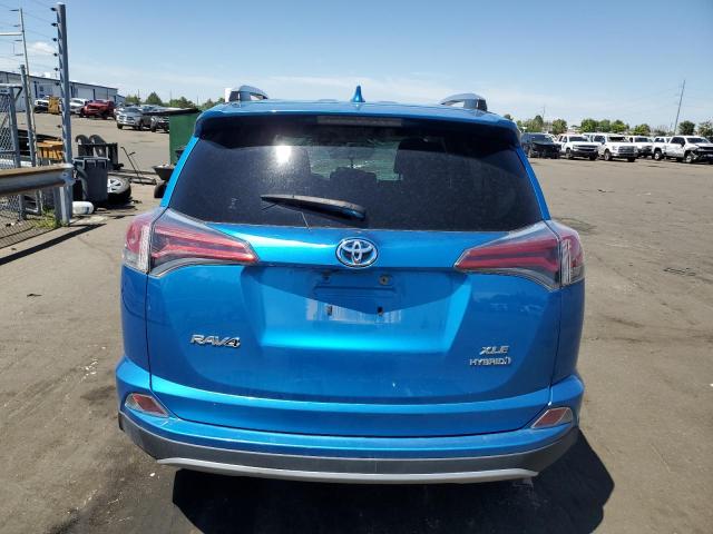 JTMRJREV8GD055893 - 2016 TOYOTA RAV4 HV XLE BLUE photo 6