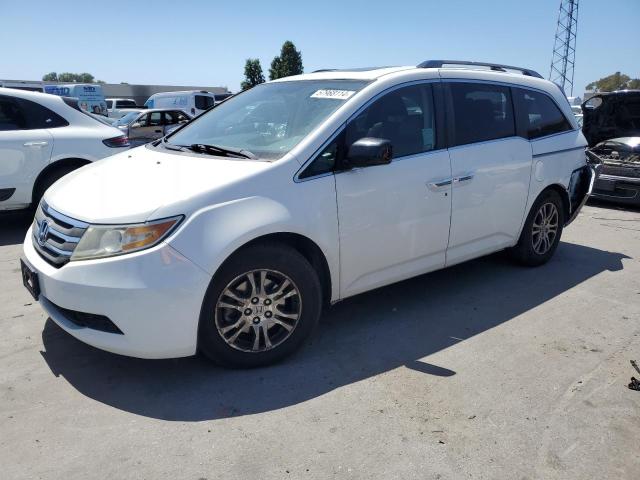 5FNRL5H67BB071835 - 2011 HONDA ODYSSEY EXL WHITE photo 1