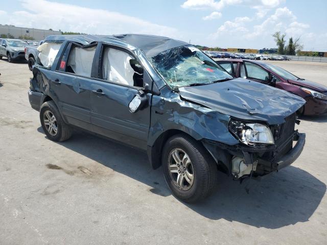 2HKYF18126H559338 - 2006 HONDA PILOT LX BLUE photo 4