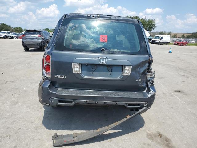 2HKYF18126H559338 - 2006 HONDA PILOT LX BLUE photo 6