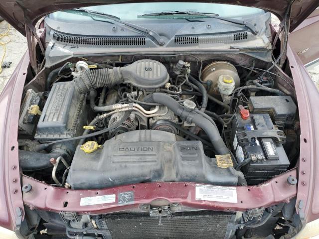 1B7GL22X4YS528054 - 2000 DODGE DAKOTA BURGUNDY photo 11