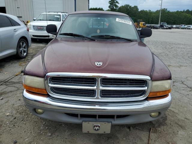 1B7GL22X4YS528054 - 2000 DODGE DAKOTA BURGUNDY photo 5