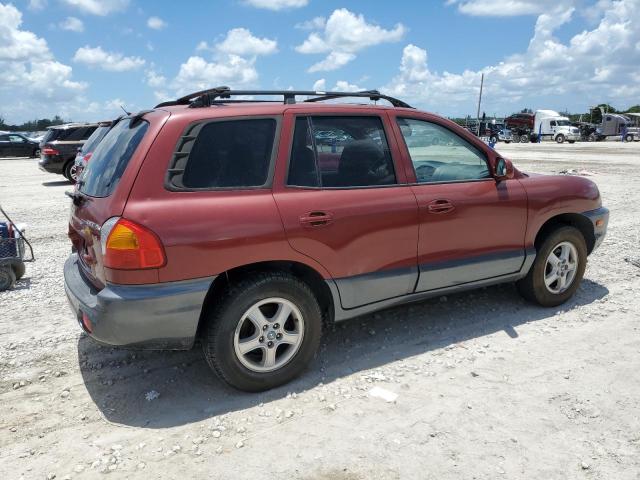 KM8SC13D84U624191 - 2004 HYUNDAI SANTA FE GLS BURGUNDY photo 3