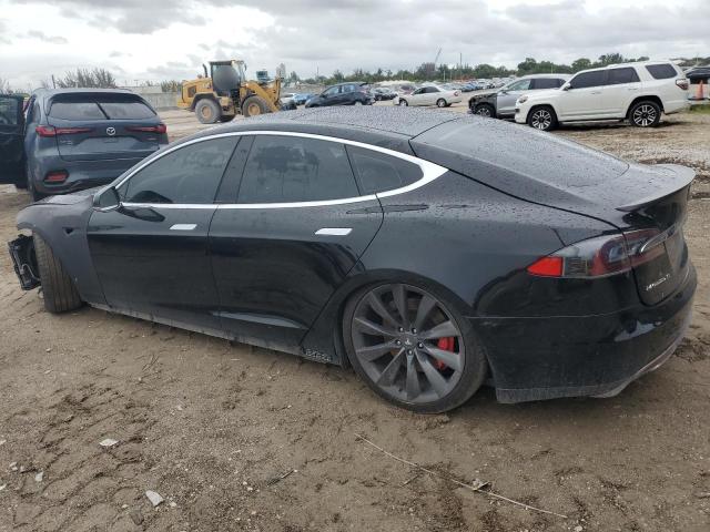 5YJSA1H24EFP65660 - 2014 TESLA MODEL S BLACK photo 2