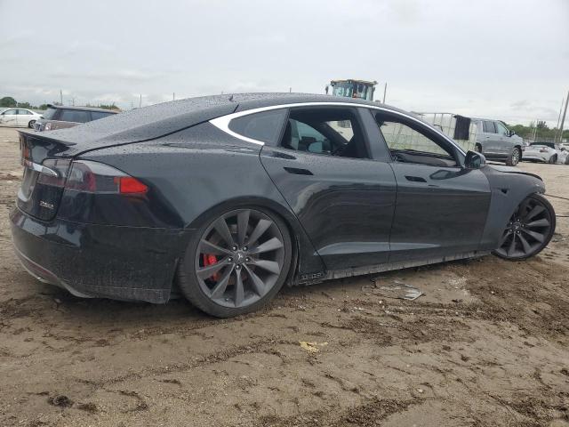 5YJSA1H24EFP65660 - 2014 TESLA MODEL S BLACK photo 3