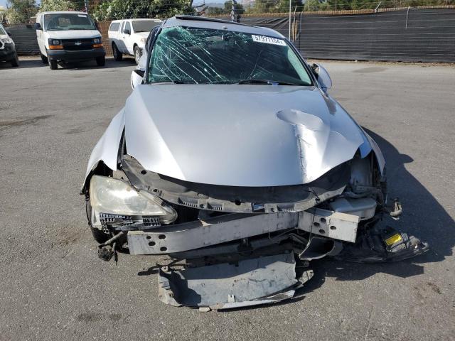 JTHBK262075026066 - 2007 LEXUS IS 250 SILVER photo 5