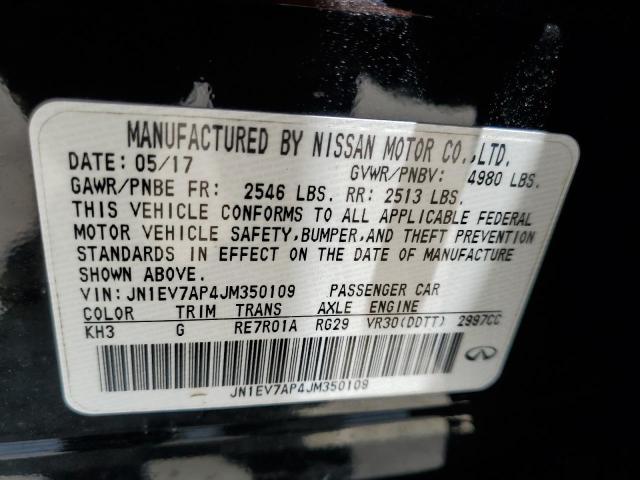 JN1EV7AP4JM350109 - 2018 INFINITI Q50 LUXE 黑色 照片 12